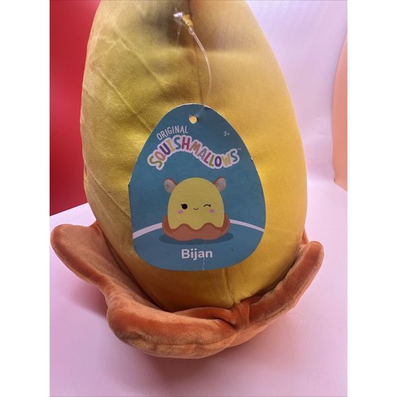 Squishmallow Bijan Octopus 12" in Inch Plush The Yellow Dumbo KellyToy - Picture 10 of 12